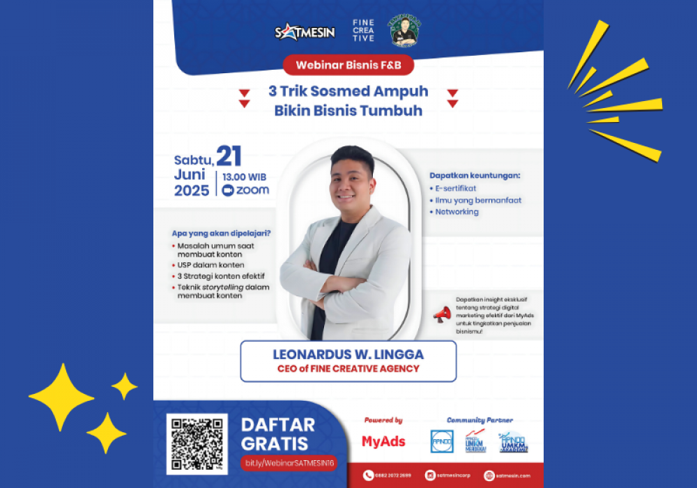 Webinar Social Media Marketing - SAT X FINE CREATIVE | TopKarir.com