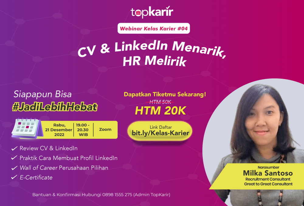 CV & Linkedin Menarik, HR Melirik | TopKarir.com